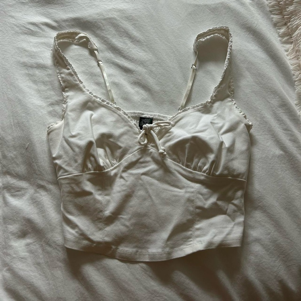 Wild Fable White Crop Top